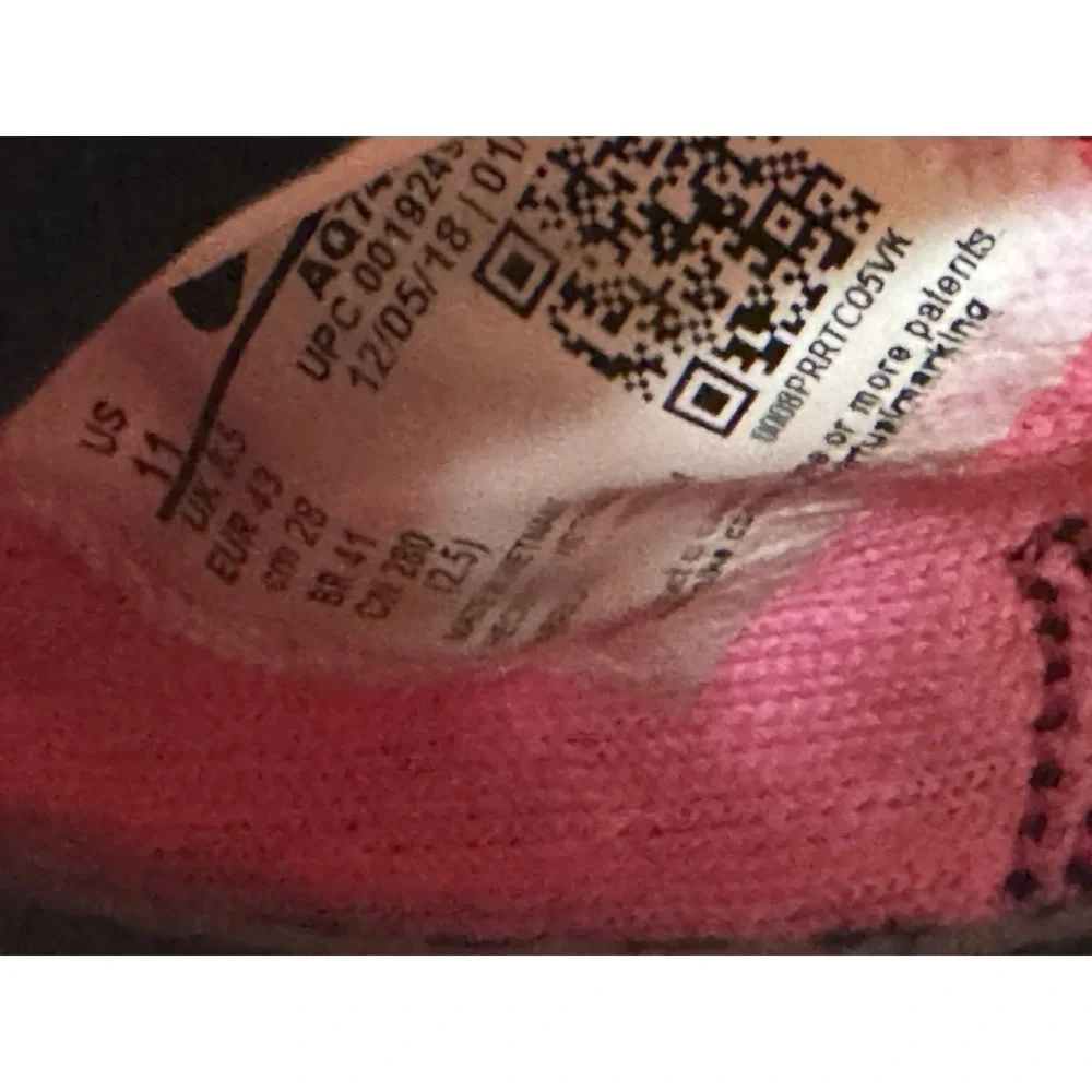 Nike Womens Flex Running Minimalist Shoe‎ Sz 11 Black Pink Boat Water